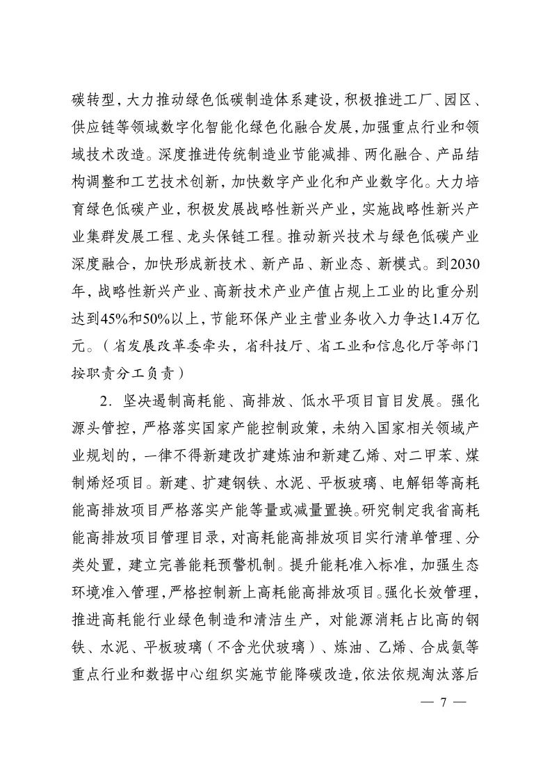 《江苏省碳达峰实施方案》印发 实施“碳达峰八大专项行动”